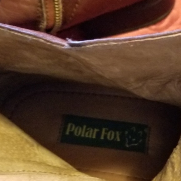 Burgundy Round Toe Ankle High Riding Boots - Picture 7 of 7